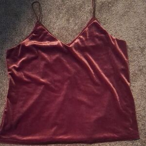 Maurices Red Fitted Camisole Top